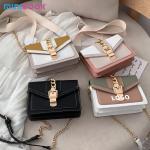 Contrast Color Ladies Cross Body Bag PU Leather Luxury Purses for Women Shoulder