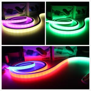 China 50m 24v color changing led bar neon 12w/m 5050 rgb smd digital neon strip light wholesale