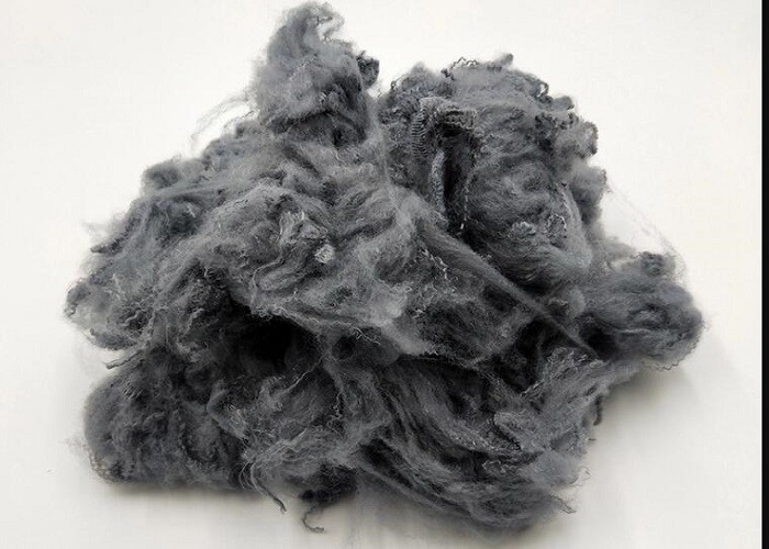 Non Silicon 65mm Dope Dyed Polyester Solid Recycled Polyester Fiber