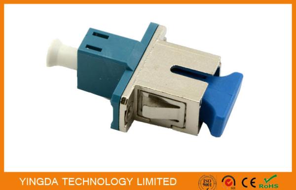 Half Metal LC - SC Fiber Optic Adapter , Low Insertion Loss Male To Female