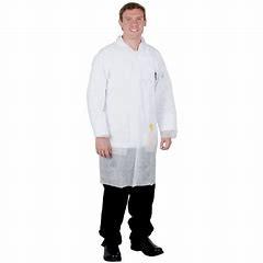 China Anti Static Disposable Plastic Lab Coats Latex Free For Science Lab wholesale