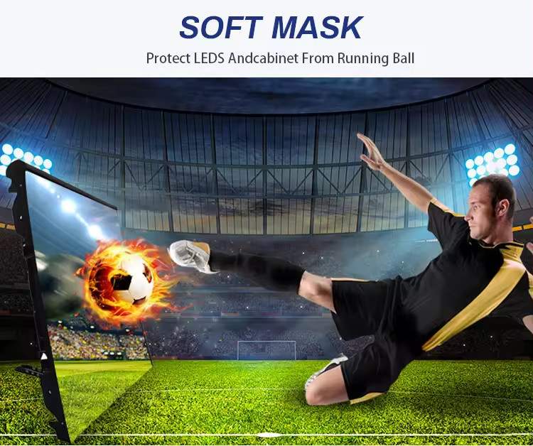 P6 P8 P10 Rental LED Indoor Outdoor Football Stadium LED Screen 1920Hz Refresh Rate