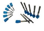 Anti Corrosive 4 Flute Carbide End Mill ALTiN Coating For High Cutting