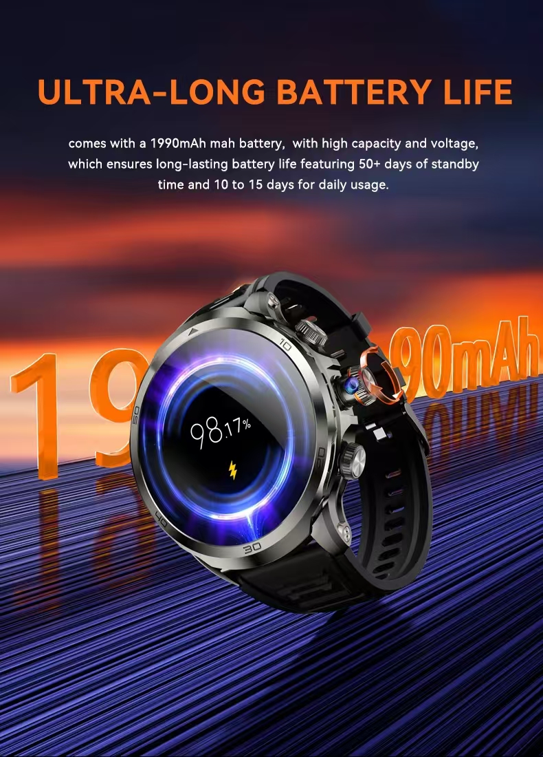 H19 4G Smart Watch 1.75inch AMOLED 3GB RAM 32GB ROM
