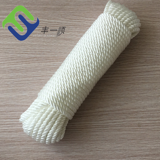 Polyamide Boat Sailing Rope 3 Strand Twisted Soft Nylon Rope 10mm