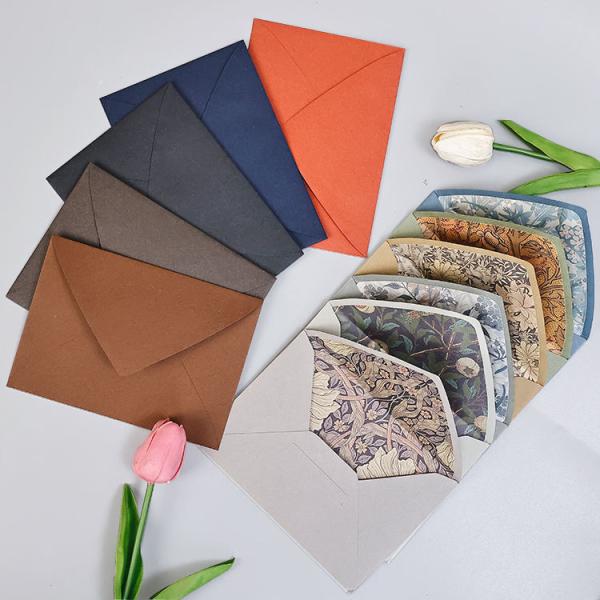 Colored Kraft Wedding Envelopes Business Craft Paper Envelopes Tear Resistant