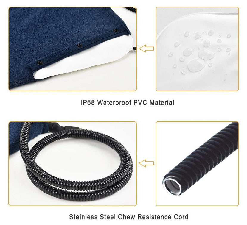 Far Infrared USB Heated Steering Wheel Cover For Car OEM ODM