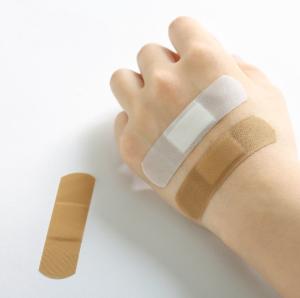 China china manufacturer price white band-aid fabric medical wound adhesive plaster custom printed band aid wholesale
