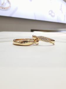 China Women12 18k Gold Wedding Rings wholesale