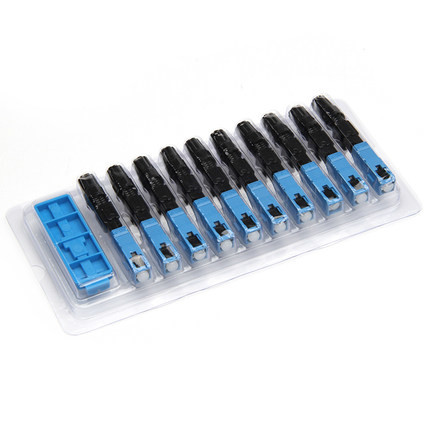 Lightweight FTTH Fiber Fast Connector / Fast Sc Connector Low Insertion Loss