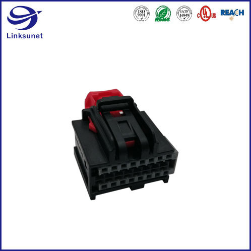 OCS 0.64 Female 2 Row Electrical Connectors For Semiconductor Distributors