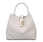 Womens Drawstring Bags Plain Genuine Leather One Shoulder Bags Soft Bucket High