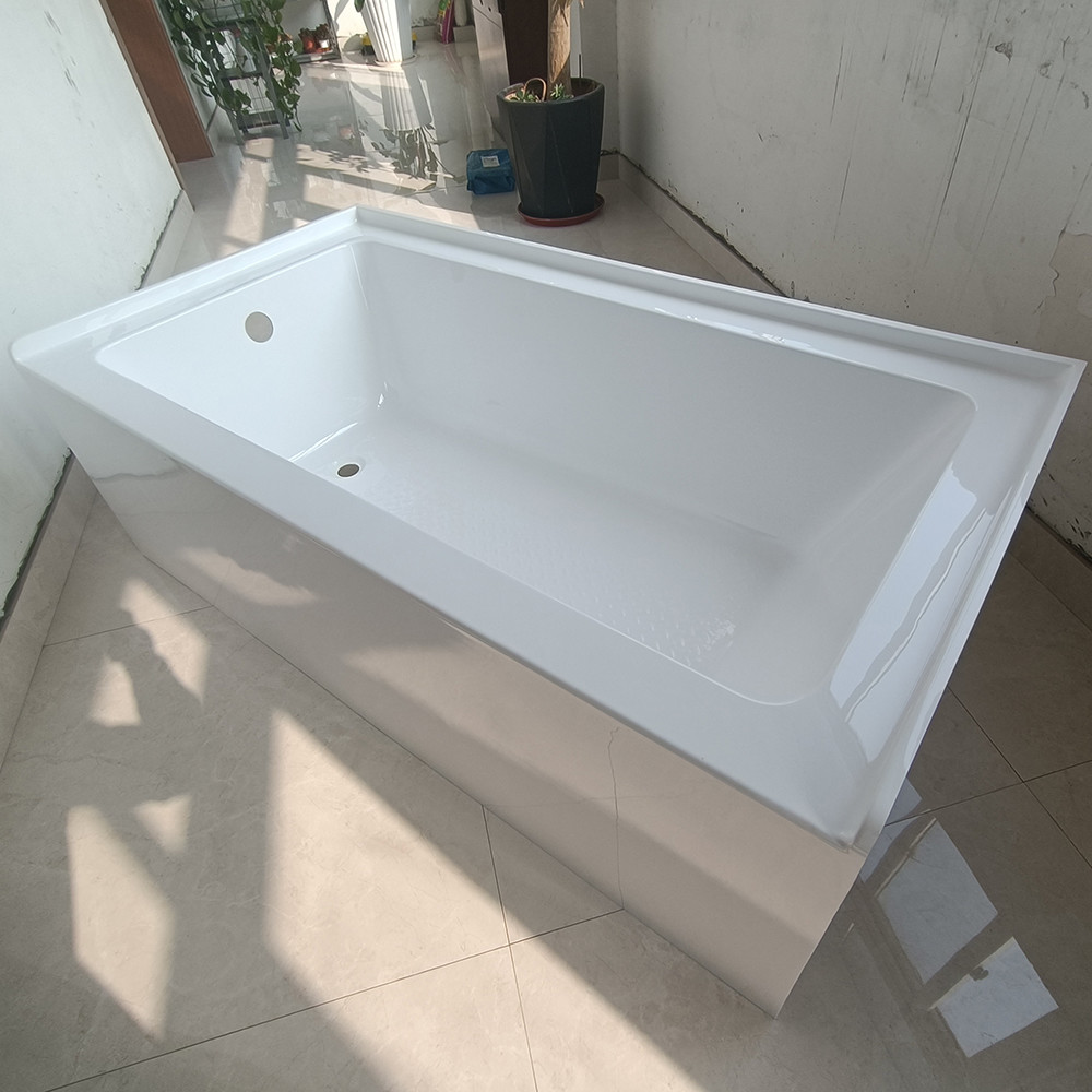 American Style Apron Skirt Freestanding Acrylic Bathtubs 60"X32"X20" with R&L