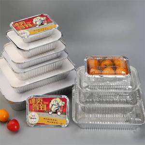 China Food Grade 8011 Take Away Trays Food Packaging Aluminum Foil Container wholesale