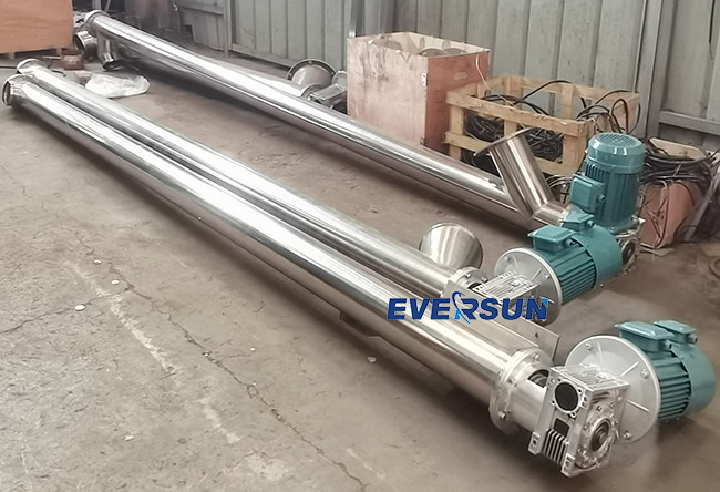 1 - 40m Length Customized Screw Conveyor 2m3/H - 12m3/H Charging Capacity