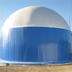 China PVC Cover Round Shapes Biogas Storage Tanks Spark Resistant Fast Installation wholesale