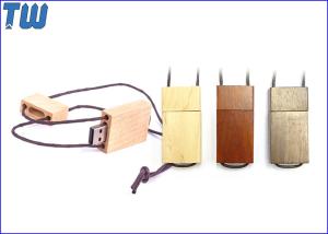 China Lanyard Wooden 8GB Pen Drive One Rope Go Through the whole Drive wholesale
