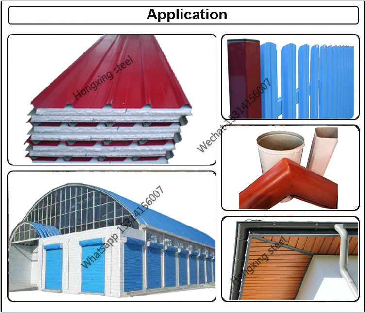 Dx53D prepainted steel coil for Drainage facilities 0.5x1250mm ral 9005 ral 9003