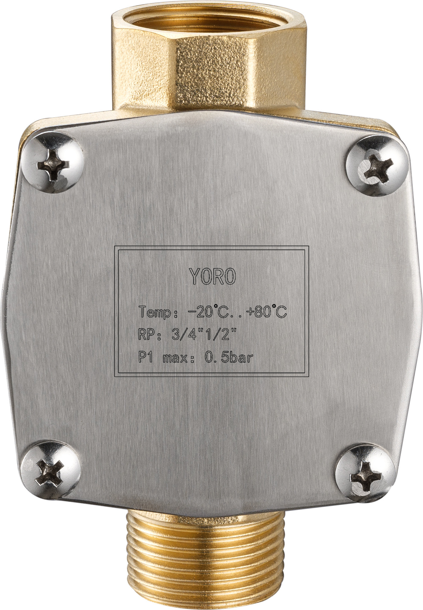 5803 Gas Stove Valve Part Pre-filter for Residential Gas Supply with Female x Male Threaded Connection Ends RP 1/2" 3/4"