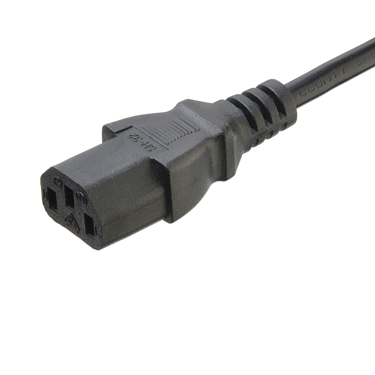 Oxygen Free Bared Stranded Copper Conductor Material ETL Listed Power Cords Extension Cords NEMA Plug With C13 for Computer