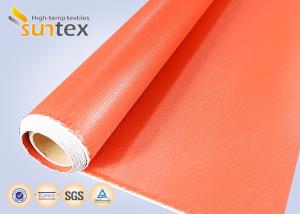 China Temperature Resistance 0.4mm Silicone Impregnated Fiberglass Cloth wholesale