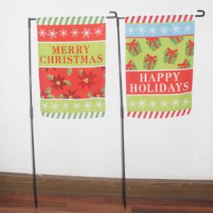 China Christmas Yard Flag Merry christmas and Happy Holiday wholesale