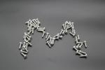Dacromet Coated Fasteners Hex Head Shoulder Bolt DIN 933 M10X40 12.9 For Textile