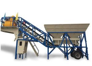 China Industrial Belt Type Mobile Concrete Plant Ready Mix Small Portable Cement Plant wholesale