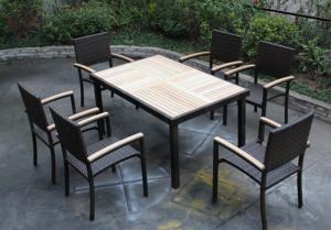 China outdoor garden teak dining furniture-16214 wholesale