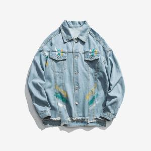 China OEM Custom Logo Label Long Sleeve Jacket Denim Clothing Manufacturer Low MOQ wholesale