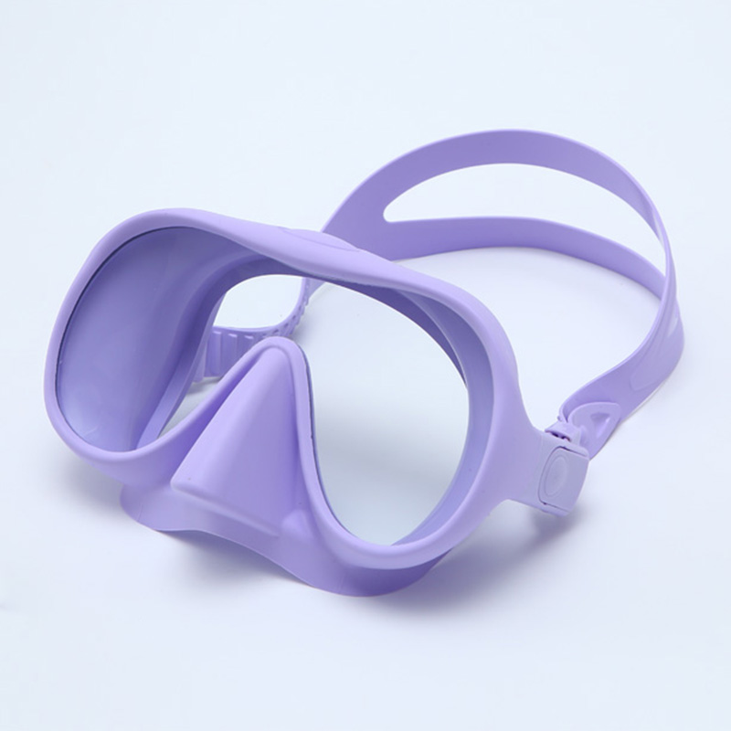 Frameless Snorkeling Goggles Single Lens Silicone Scuba Adult Diving Mask for Spearfishing