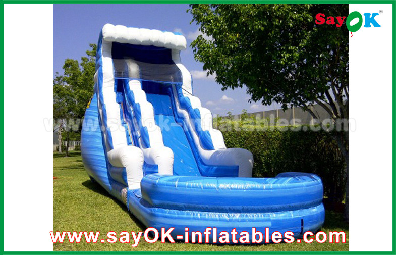 Adult Inflatable Slide 9.5*7.5*6.5m Colorful Inflatable Bouncer Slide With Climbing Wall For Amusement Park