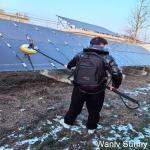 24V Drive Motor Electric Water Brush for Mobile Style PV Cell Cleaning in Power