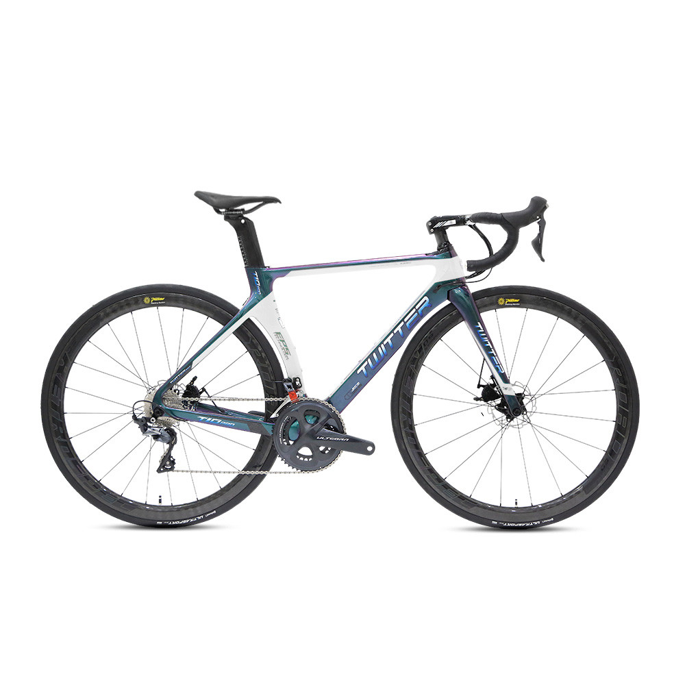 Disc Brake Carbon Fiber Road Bike UT R8000 22 Speed Thru Axle 142mm