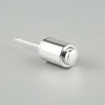 ABS Press Dispensing Essential Oil Dropper Shiny Silver 18mm