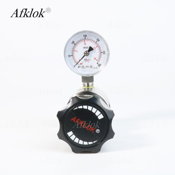 Adjustable Stainless Steel Back Pressure Valve 300psi Oxygen Nitrogen Helium