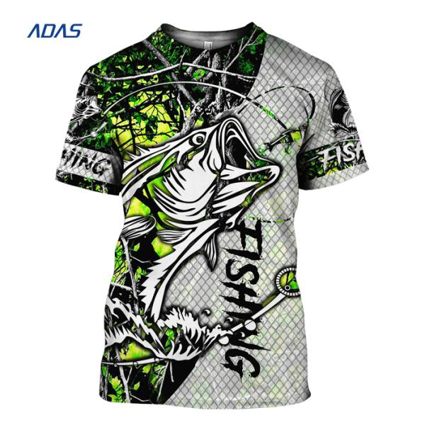 Quick Dry Fishing Bulk Sublimation Shirts Blank Breathable Polyester Jersey 160g