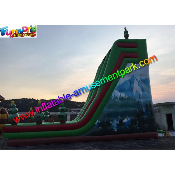 Hot Jungle Zip Line Commercial Inflatable Slide 18m x 6m x 9m Size