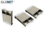 EMI Gasket Mates 2 Port QSFP14 SFP Cage Assembly Press Fit Mount Type