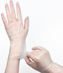 China Transparent Non Slip Dental Disposable Vinyl Hand Gloves wholesale