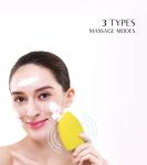 Homemade Beauty Silicone Face Scrubber , Waterproof Sonic Silicone Face Brush