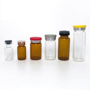 China Nonsterile Pharmaceutical 20CC ND11 Amber Glass Bottle wholesale