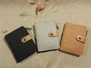 China washable kraft paper wallet, zipper bag, card holder wholesale