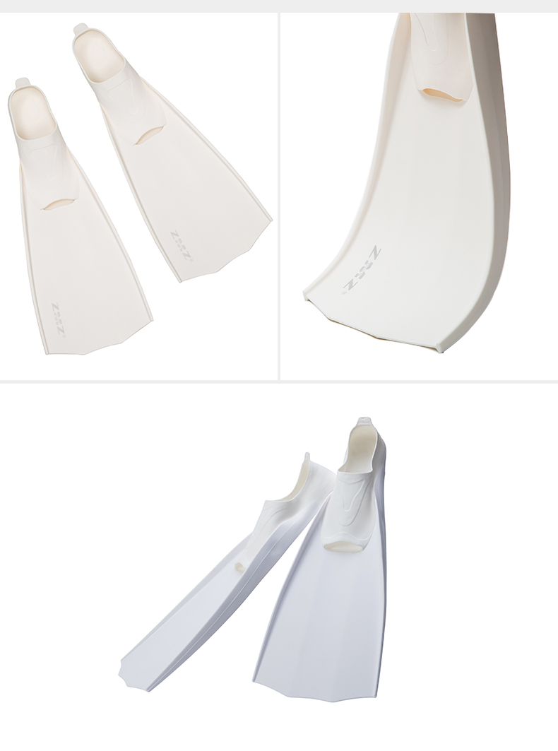 TPE TPR Footpocket Diver Freediving Long Fins For Underwater Spearfishing Swimming Snorkeling