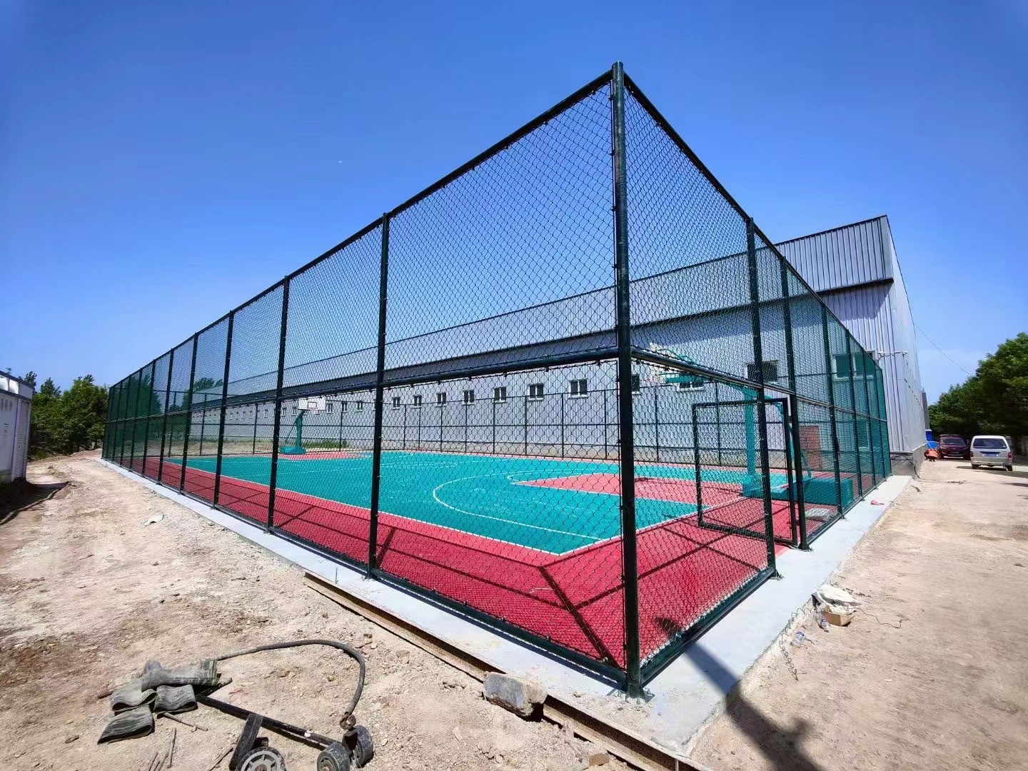 6x12ft Portable Galvanized Construction Chain Link Fence Temporary Fence Panel