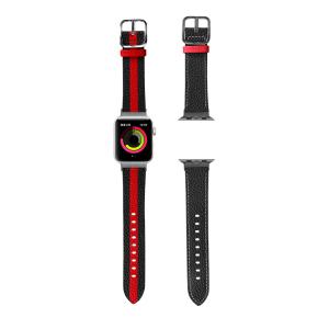 China OEM ODM Double Sided Band Leather Watchband for Apple Watch Band 38 40 41 42 44 45mm Strap wholesale