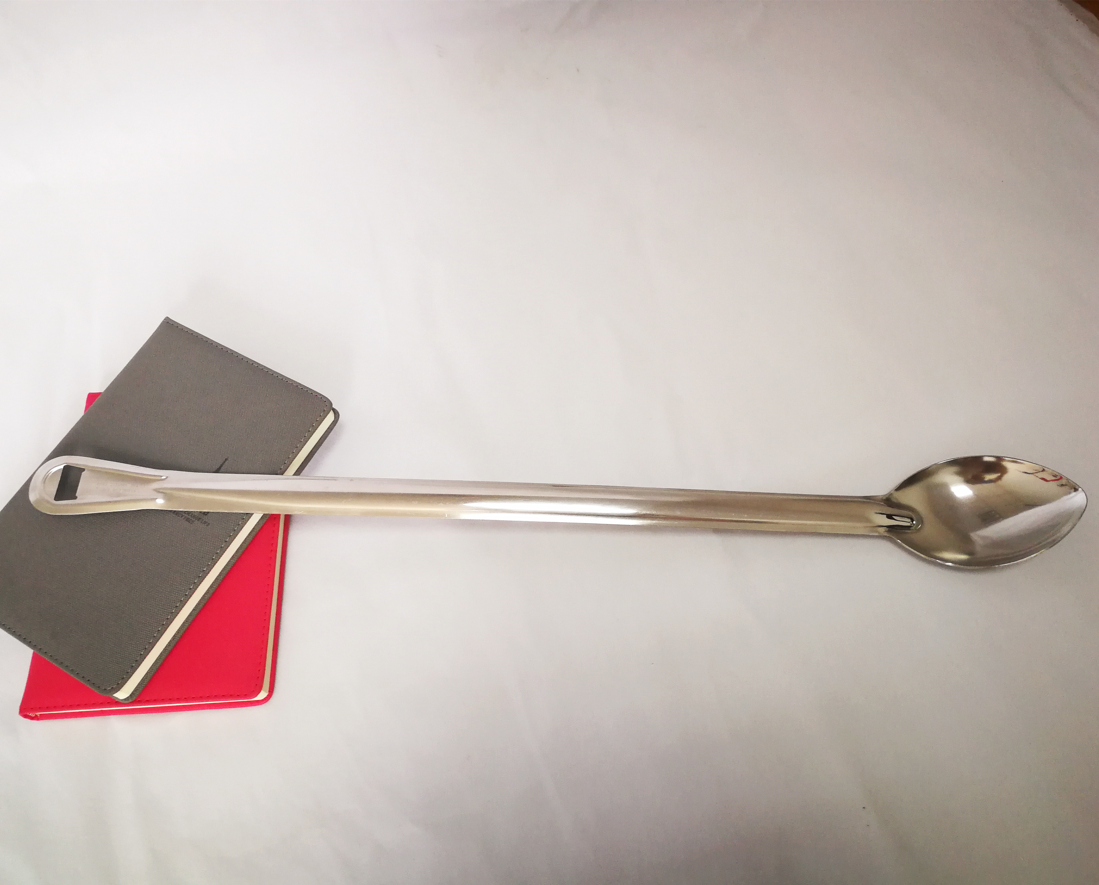 Custom 304 Stainless Steel Bar Spoon Silver Color With Long Handle 61cm