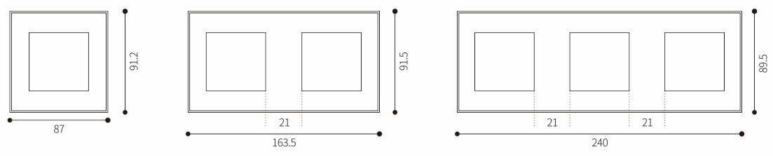 Unique Brass Switches And Sockets Wall Switch For Apartment / Villa