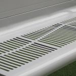 Waterproof H1100mm Metal Outdoor Bench Seat With Lock