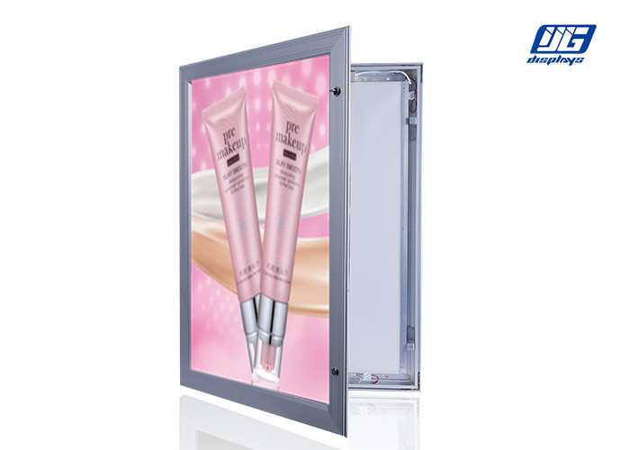 Waterproof LED Advertising Boards Door Open Lockable Silver Frame Silk - Screen Printing LGP